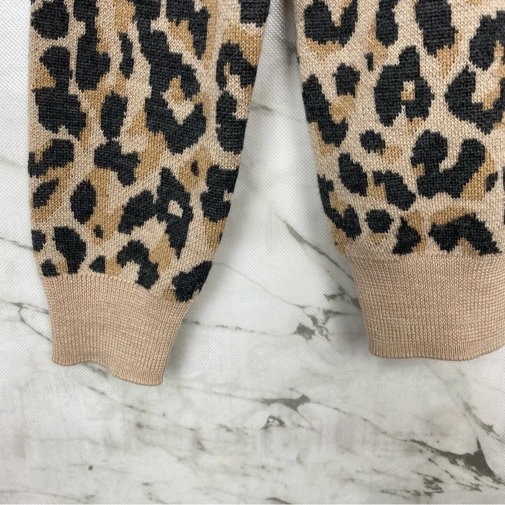 J. Crew Marino Wool Leopard Sweater 🌺 Excellent Condition